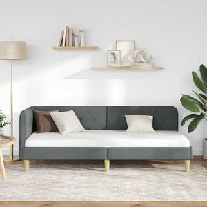 Κρεβάτι Γωνίας Σκούρο Γκρι 80 x 200 cm ύφασμα