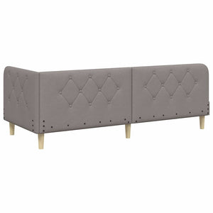 Κρεβάτι Γωνίας Taupe 80 x 200 cm ύφασμα