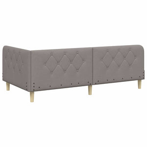 Κρεβάτι Γωνίας Taupe 100 x 200 cm ύφασμα