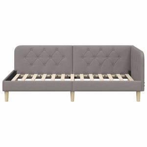 Κρεβάτι Γωνίας Taupe 100 x 200 cm ύφασμα