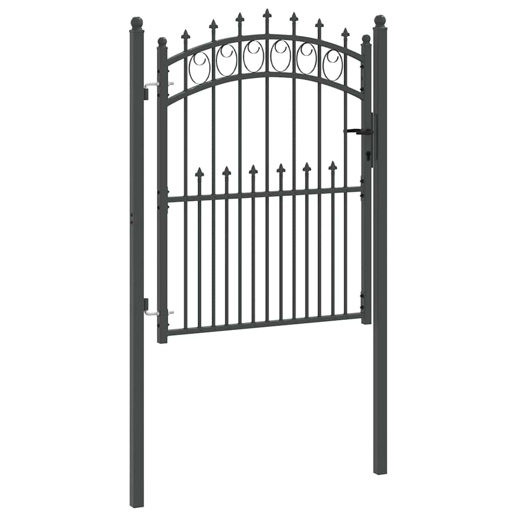 Πύλη Φράχτη με Ακίδες Γκρι 150 x 100 cm - Pakobazaar