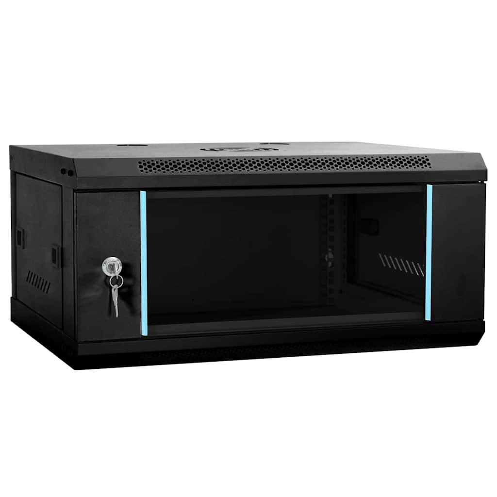 Ντουλάπα δικτύου με αποθήκευση Μαύρο 60 x 35 x 28 εκ Ατσάλι