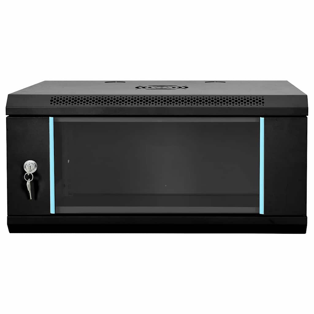 Ντουλάπα δικτύου με αποθήκευση Μαύρο 60 x 35 x 28 εκ Ατσάλι
