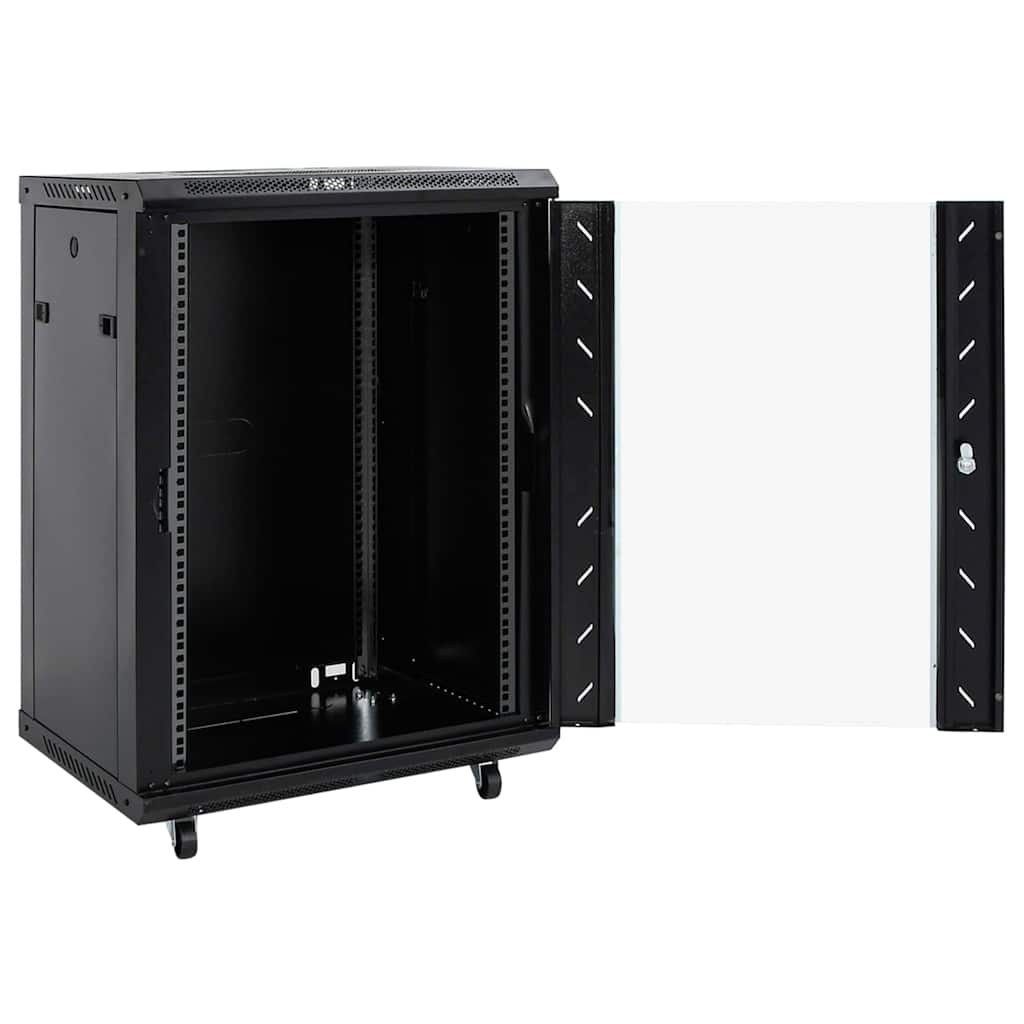 Ντουλάπα δικτύου με αποθήκευση Μαύρο 60 x 60 x 80 εκ Ατσάλι