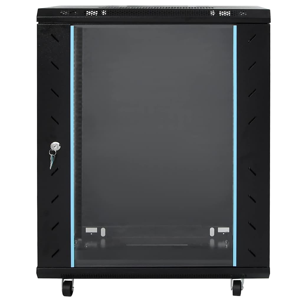Ντουλάπα δικτύου με αποθήκευση Μαύρο 60 x 60 x 80 εκ Ατσάλι
