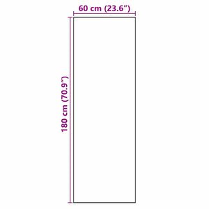 Χαλί Κουζίνας Μαύρο 180 x 60 cm Βελούδο - Pakobazaar