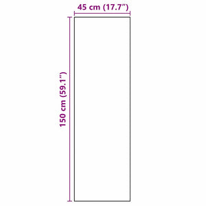 Χαλί Κουζίνας Κουτάλια Μαύρο 150 x 45 εκ Βελούδο - Pakobazaar