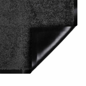 Χαλάκι Εξώπορτας Ανθρακί 60 x 40 x 1.2 εκ. Ύφασμα τέντι