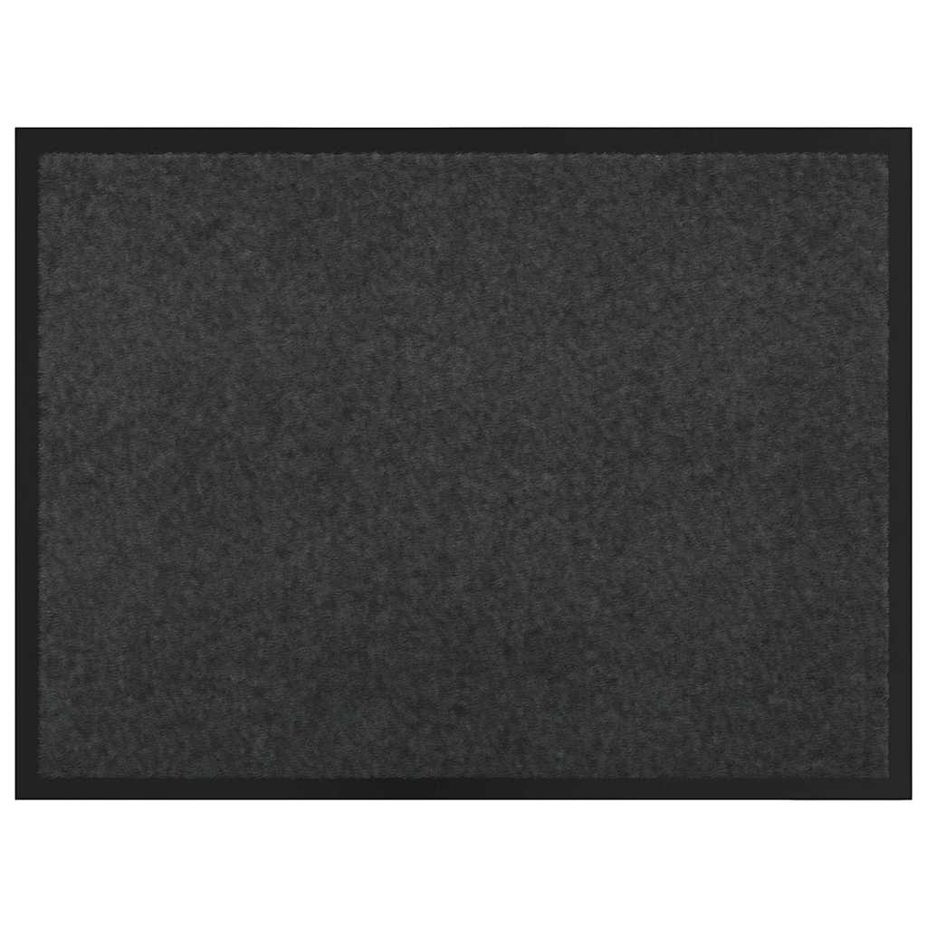 Χαλάκι Εξώπορτας Ανθρακί 60 x 40 x 1.2 εκ. Ύφασμα τέντι