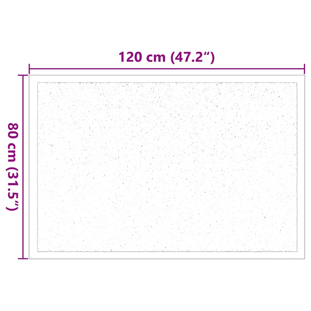 Χαλάκι Εξώπορτας Ανθρακί 60 x 40 x 1.2 εκ. Ύφασμα τέντι