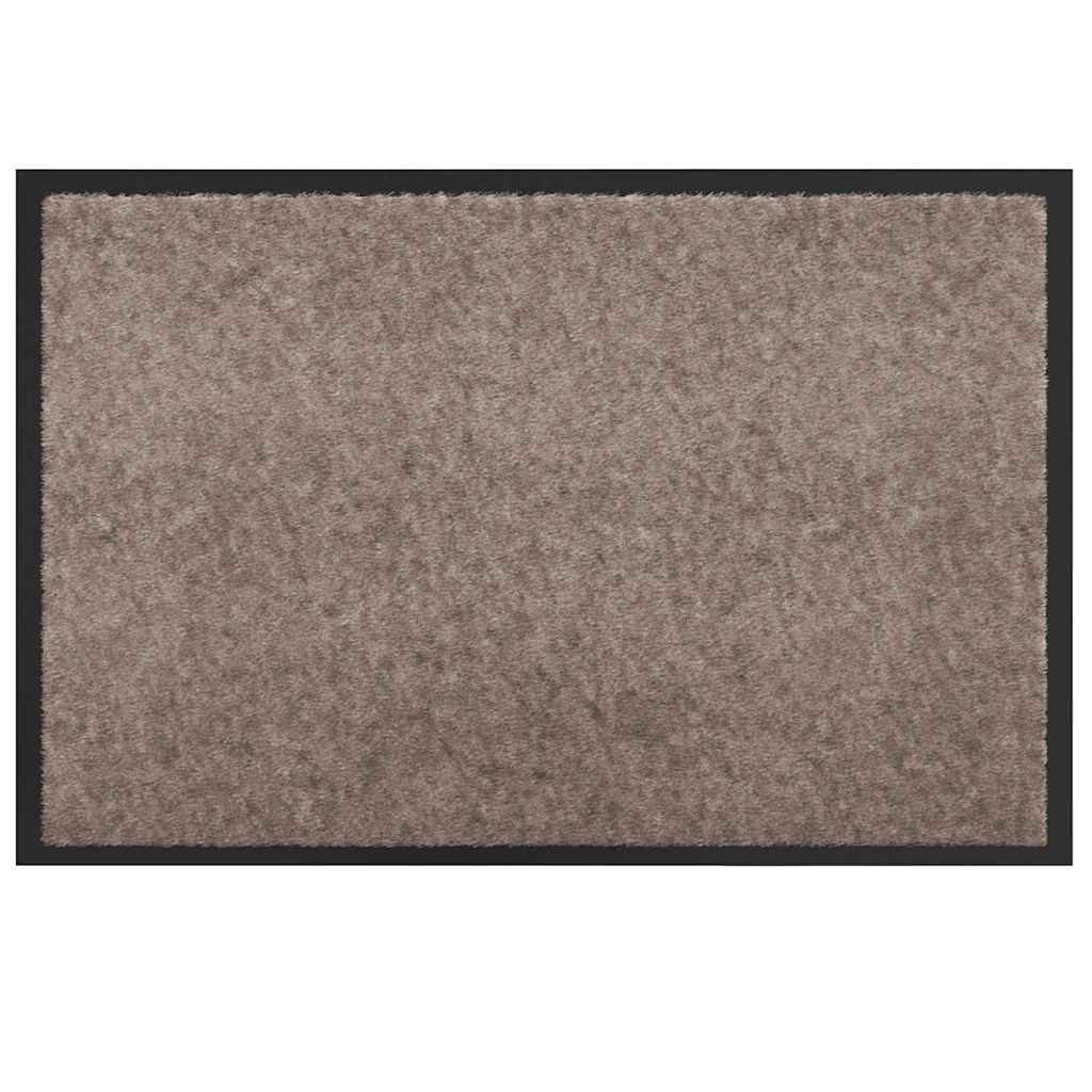 Χαλάκι Εξώπορτας Μπεζ 60 x 40 x 1.2 εκ. Ύφασμα τέντι
