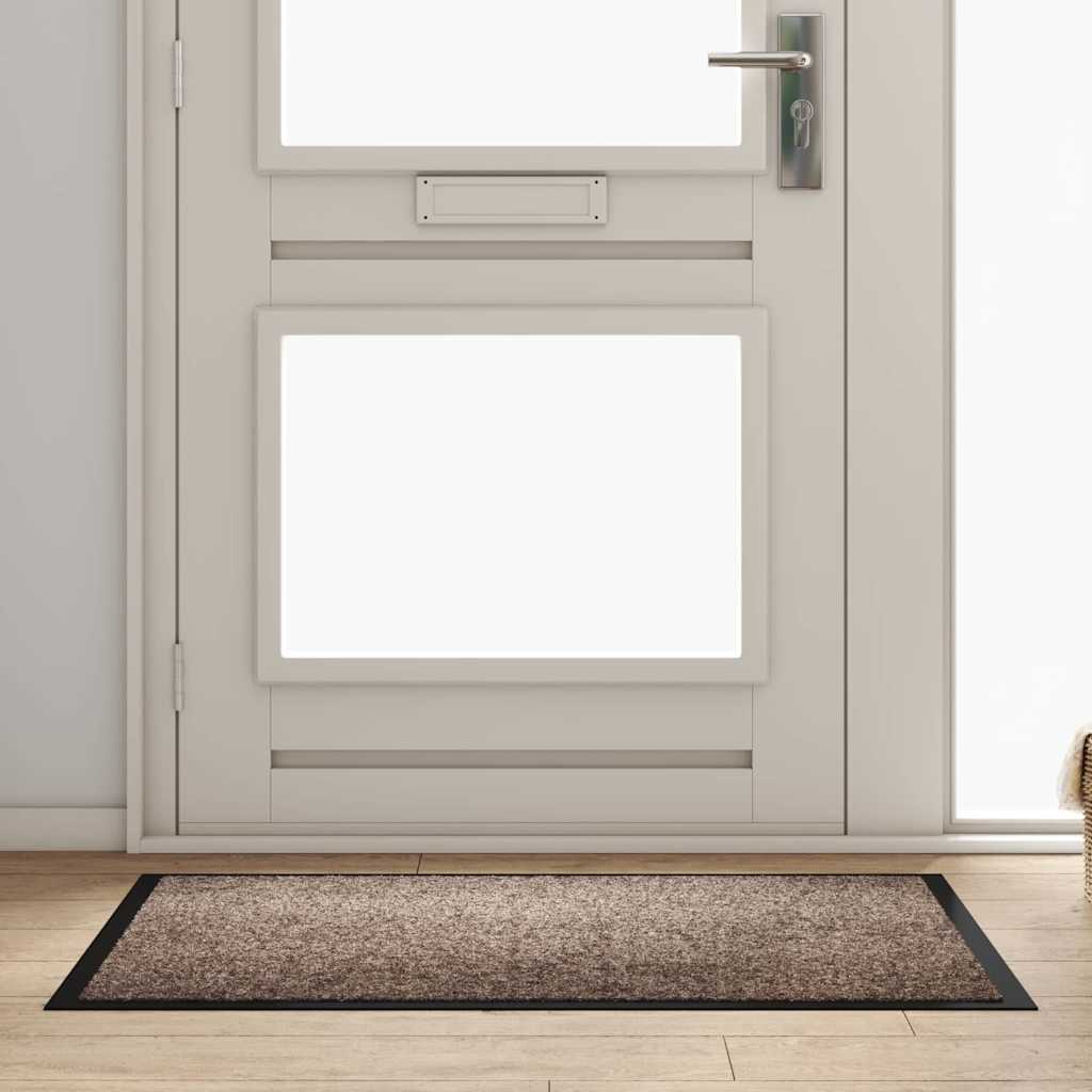 Χαλάκι Εξώπορτας Μπεζ 60 x 40 x 1.2 εκ. Ύφασμα τέντι