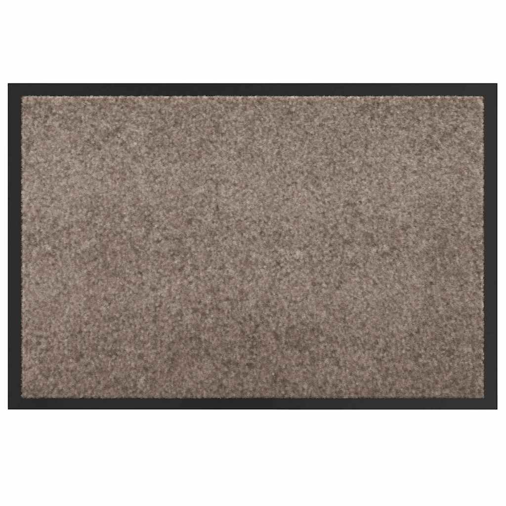 Χαλάκι Εξώπορτας Μπεζ 60 x 40 x 1.2 εκ. Ύφασμα τέντι