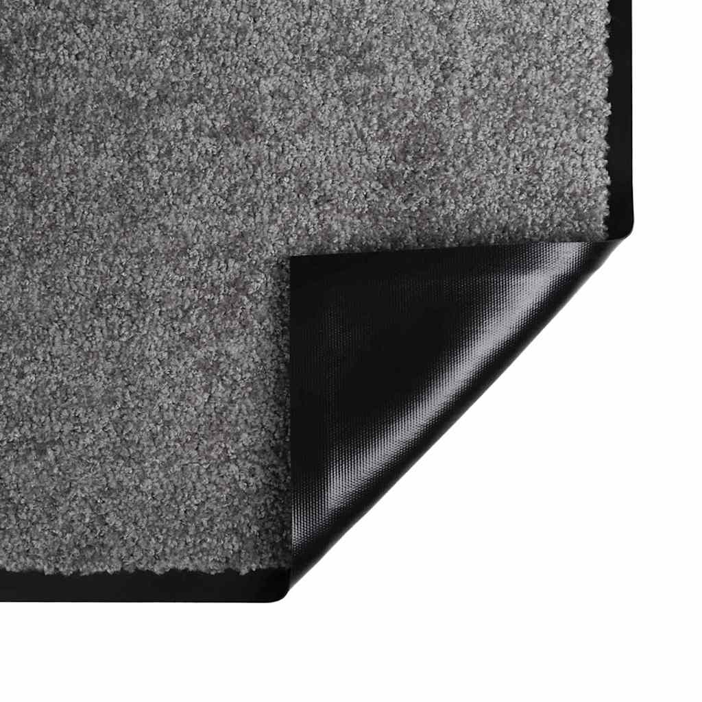 Χαλάκι Εξώπορτας Ανοιχτό γκρι 60 x 40 x 1.2 εκ. Ύφασμα τέντι