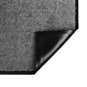 Χαλάκι Εξώπορτας Ανοιχτό γκρι 60 x 40 x 1.2 εκ. Ύφασμα τέντι