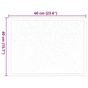 Χαλάκι Εξώπορτας Ανοιχτό γκρι 60 x 40 x 1.2 εκ. Ύφασμα τέντι