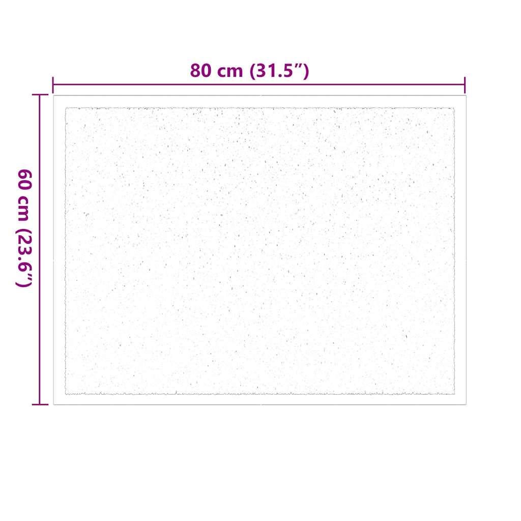 Χαλάκι Εξώπορτας Μπορντό 60 x 40 x 1.2 εκ. Ύφασμα τέντι