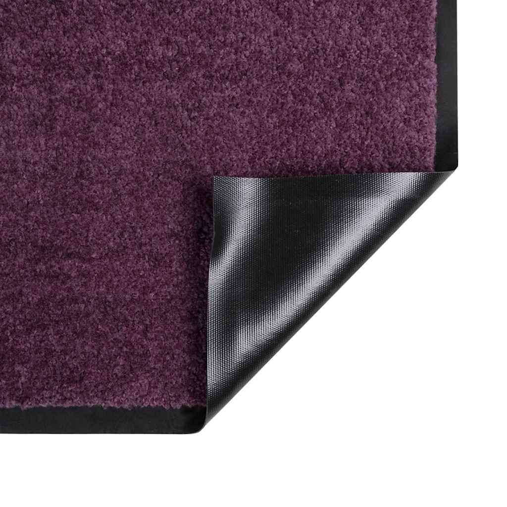 Χαλάκι Εξώπορτας Μπορντό 60 x 40 x 1.2 εκ. Ύφασμα τέντι