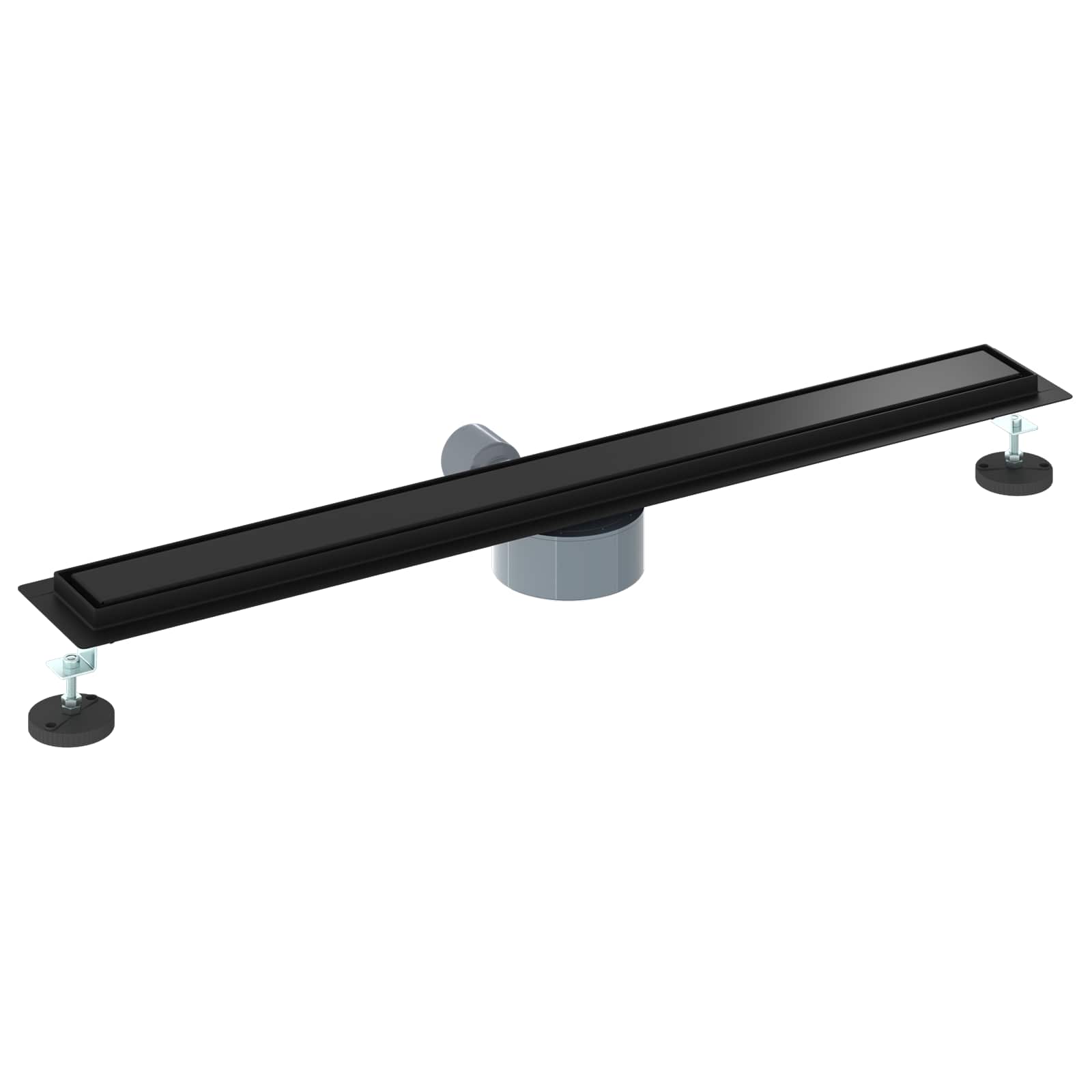 Σιφόνι ντους 2-σε-1 με 360° σιφόνι Μαύρο 80 cm - Pakobazaar