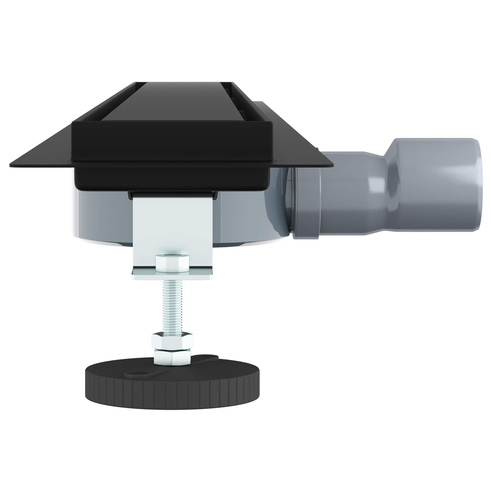 Σιφόνι ντους 2-σε-1 με 360° σιφόνι Μαύρο 80 cm - Pakobazaar