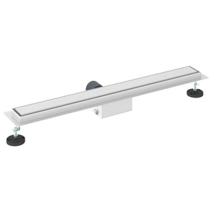 2 σε 1 εκροή ντους Ασημί 80 cm Ανοξείδωτο Ατσάλι 304