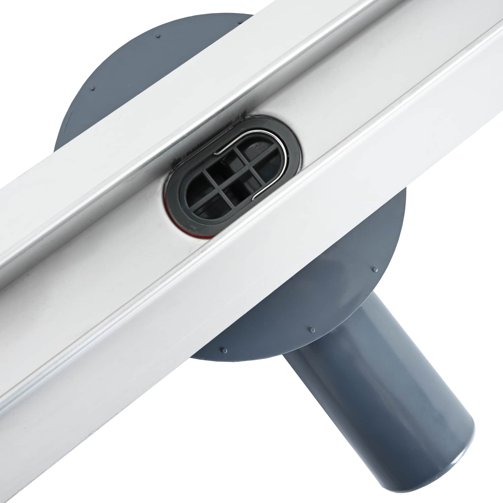 360° Νεροχύτης ντους με λεπτό μοντέλο Ασημί 80 cm