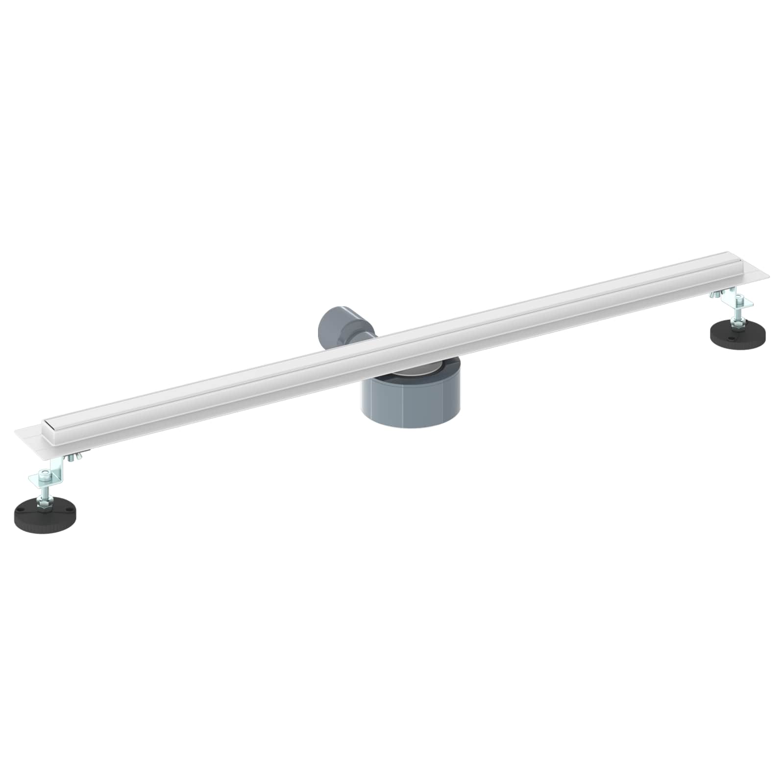 360° Νεροχύτης ντους με λεπτό μοντέλο Ασημί 80 cm