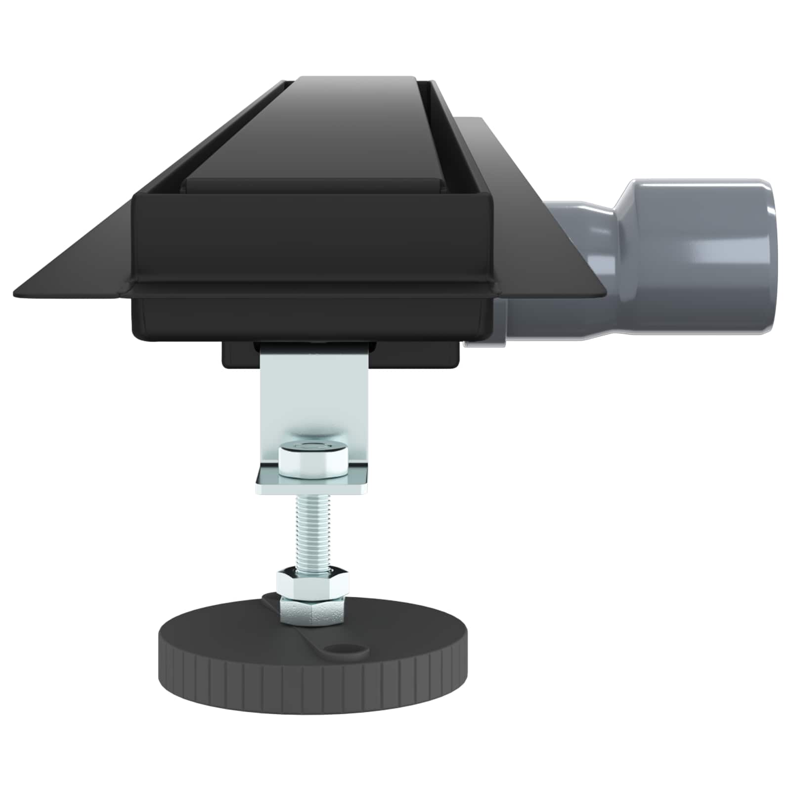 2 σε 1 εκροή ντους Μαύρο 70 cm Ανοξείδωτο Ατσάλι 304 - Pakobazaar