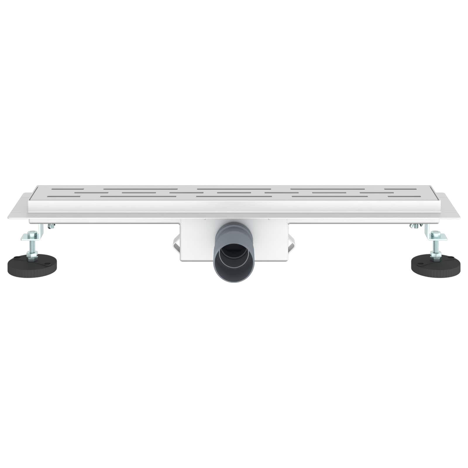 Εκροή ντους με σχέδιο γραμμής Ασημί 60 cm Ανοξείδωτο Ατσάλι 304 - Pakobazaar