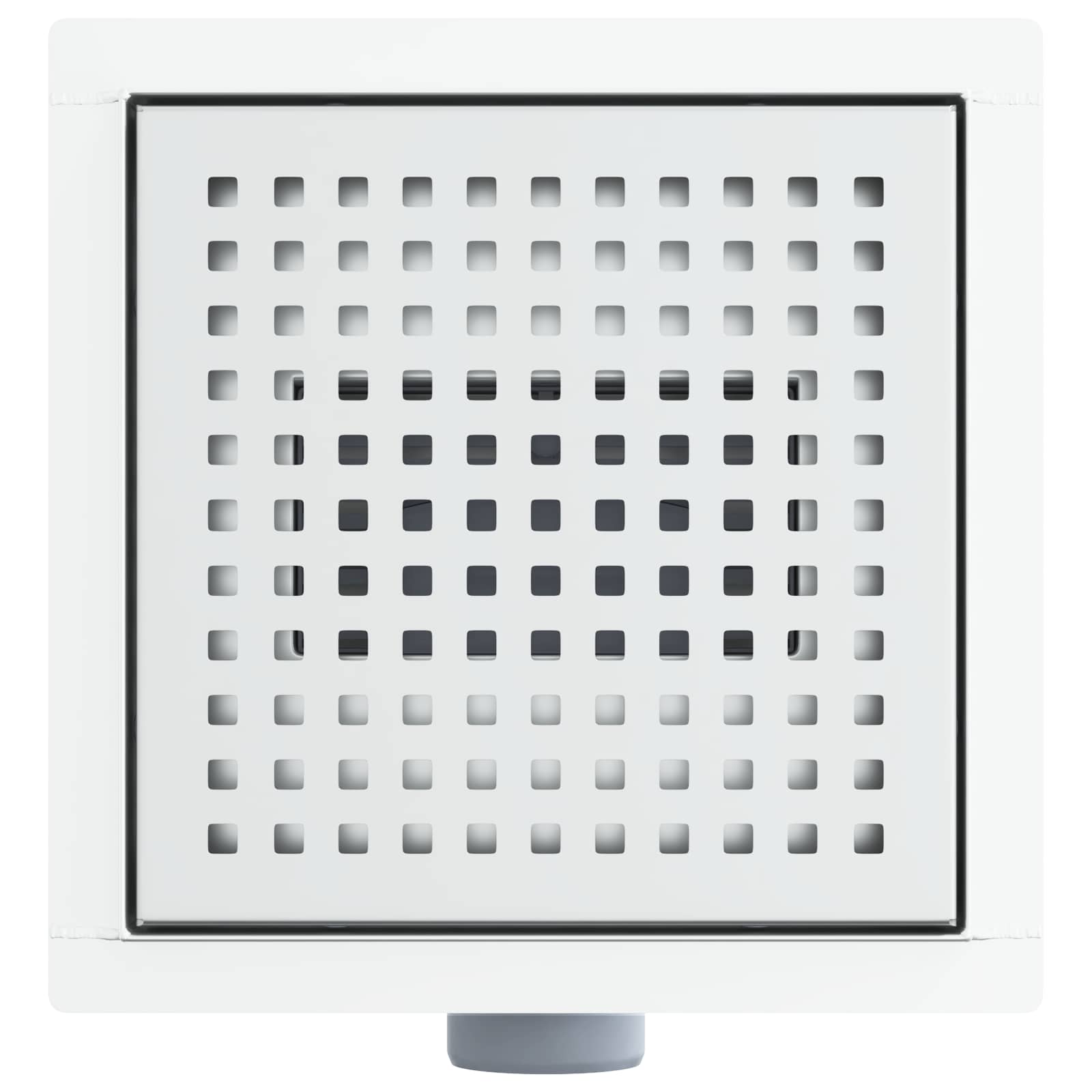 Αποχετευτικό σύστημα ντους με κουκίδες Ασημί 20 x 20 cm