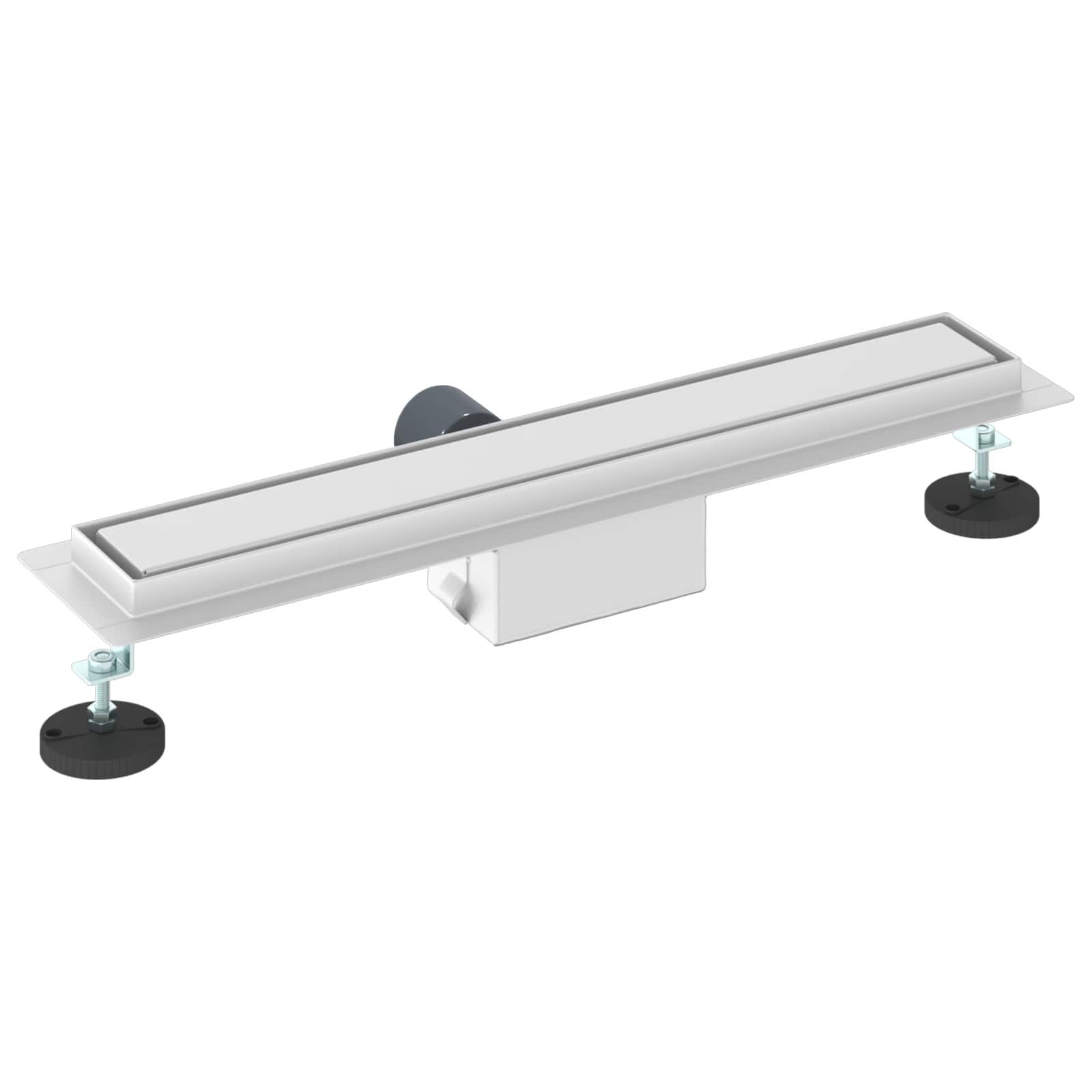 2 σε 1 εκροή ντους Ασημί 60 cm Ανοξείδωτο Ατσάλι 304