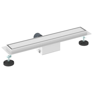 2 σε 1 εκροή ντους Ασημί 60 cm Ανοξείδωτο Ατσάλι 304