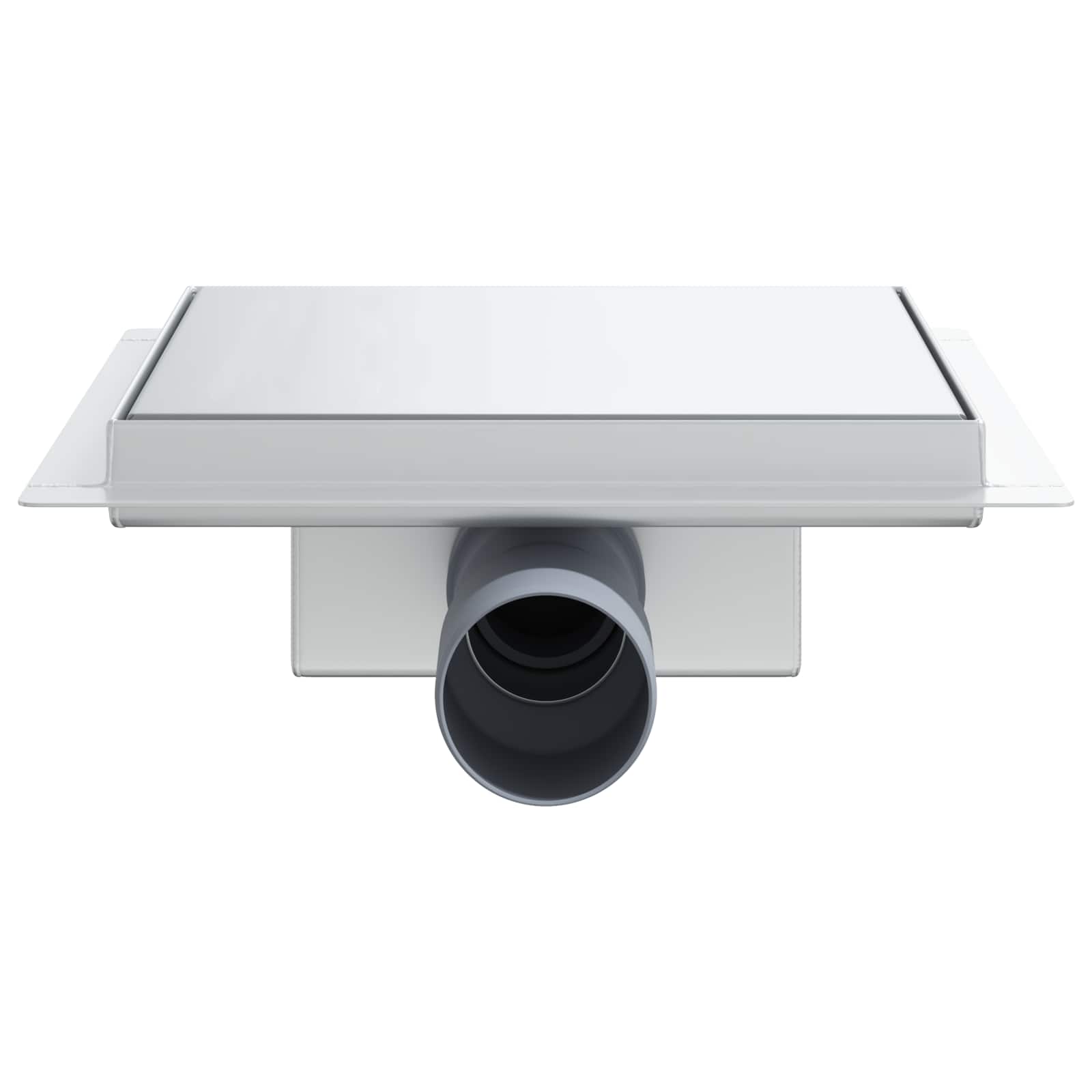 2 σε 1 εκροή ντους Ασημί 20 x 20 cm Ανοξείδωτο Ατσάλι 304 - Pakobazaar