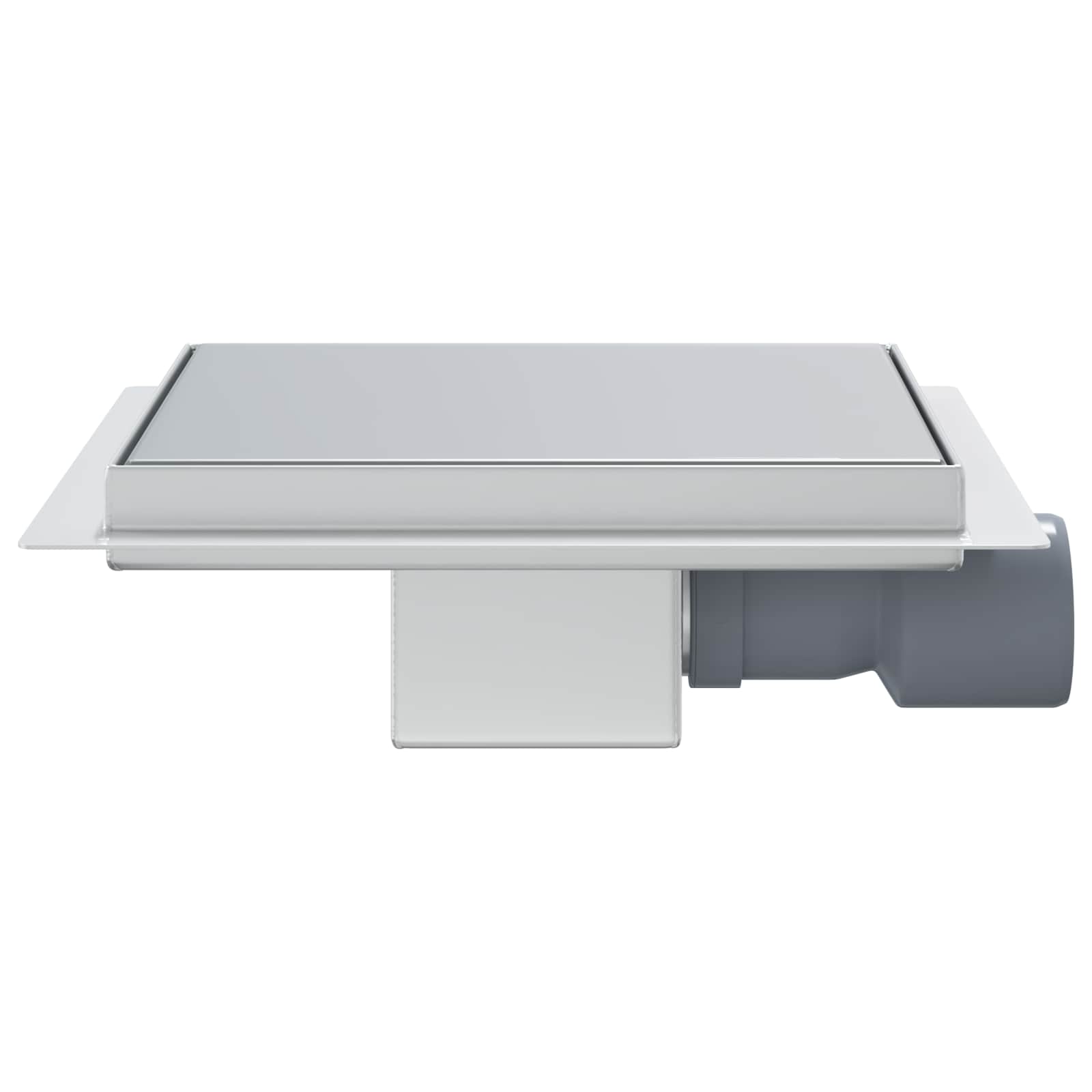 2 σε 1 εκροή ντους Ασημί 20 x 20 cm Ανοξείδωτο Ατσάλι 304 - Pakobazaar