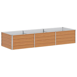 Υπερυψωμένη Ζαρντινιέρα Ανοιχτό καφέ 240 x 80 x 45 cm - Pakobazaar