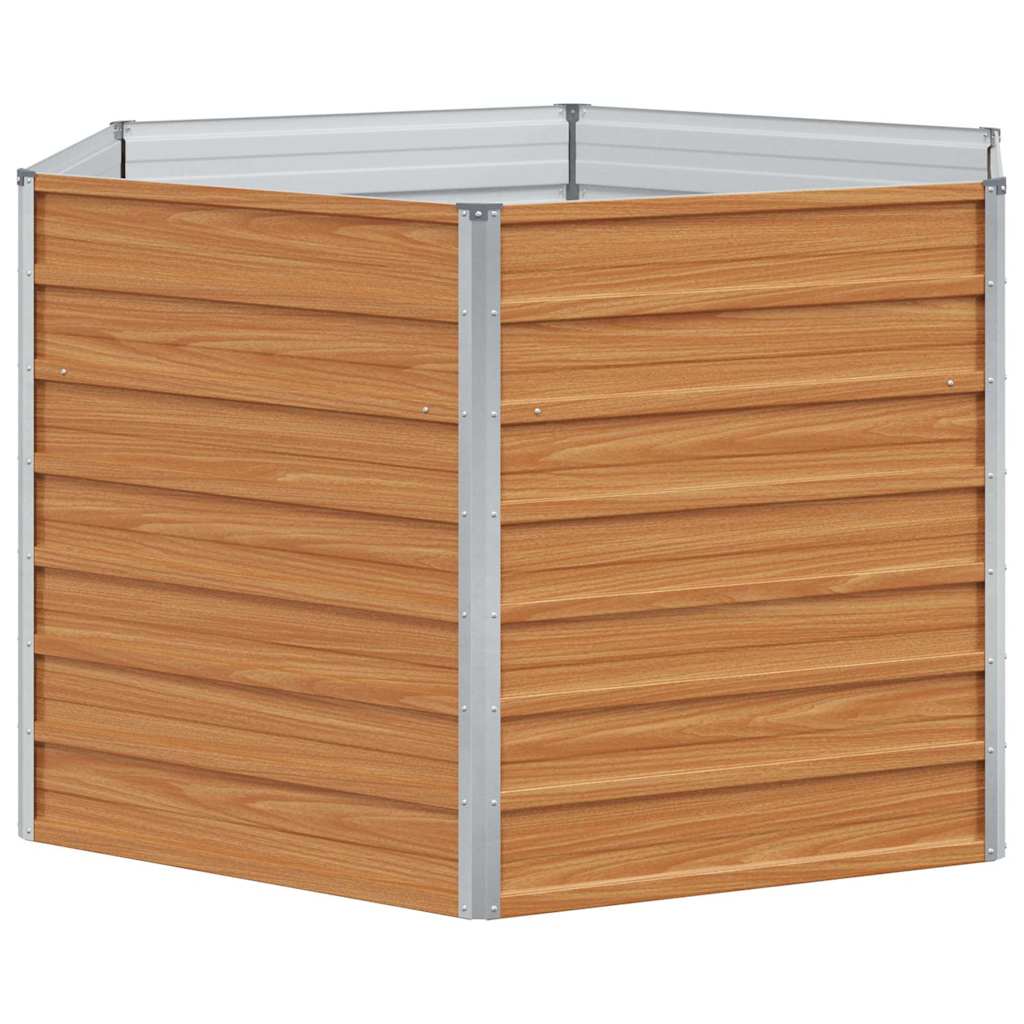 Υψωμένο Κρεβάτι Κήπου Ανοιχτό καφέ 129 x 129 x 77 cm - Pakobazaar