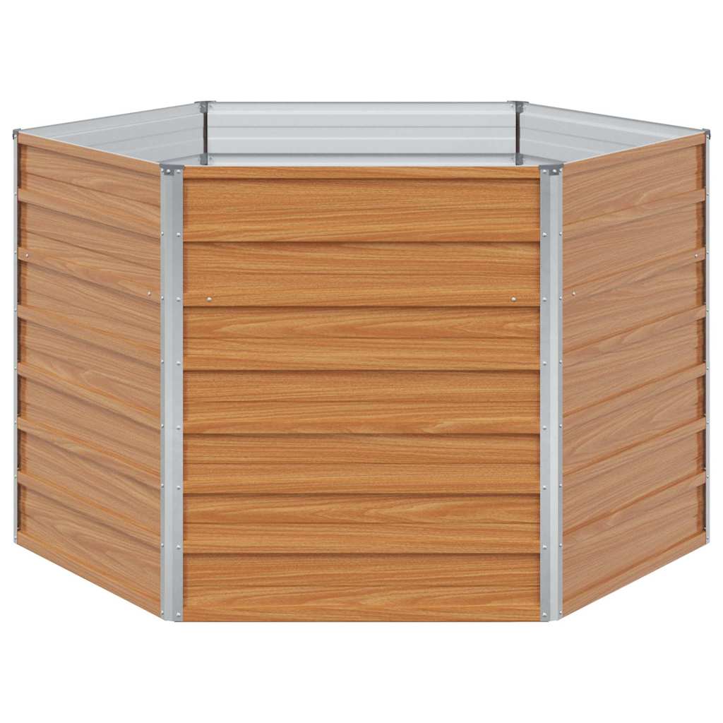 Υψωμένο Κρεβάτι Κήπου Ανοιχτό καφέ 129 x 129 x 77 cm - Pakobazaar