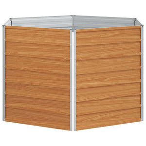 Υψωμένο Κρεβάτι Κήπου Ανοιχτό καφέ 129 x 129 x 77 cm - Pakobazaar