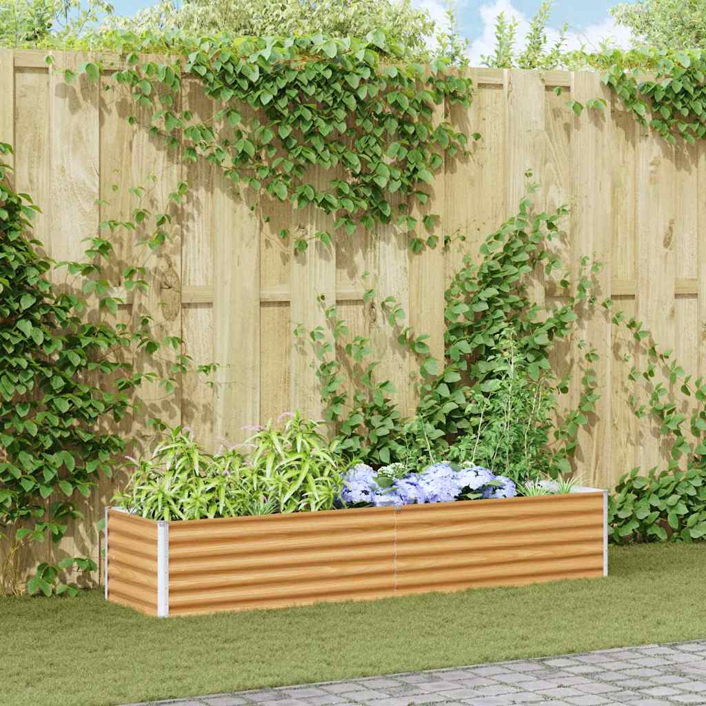 Υπερυψωμένη Ζαρντινιέρα 195 x 50 x 36 εκ. Επικαλυμμένος Χάλυβας - Pakobazaar