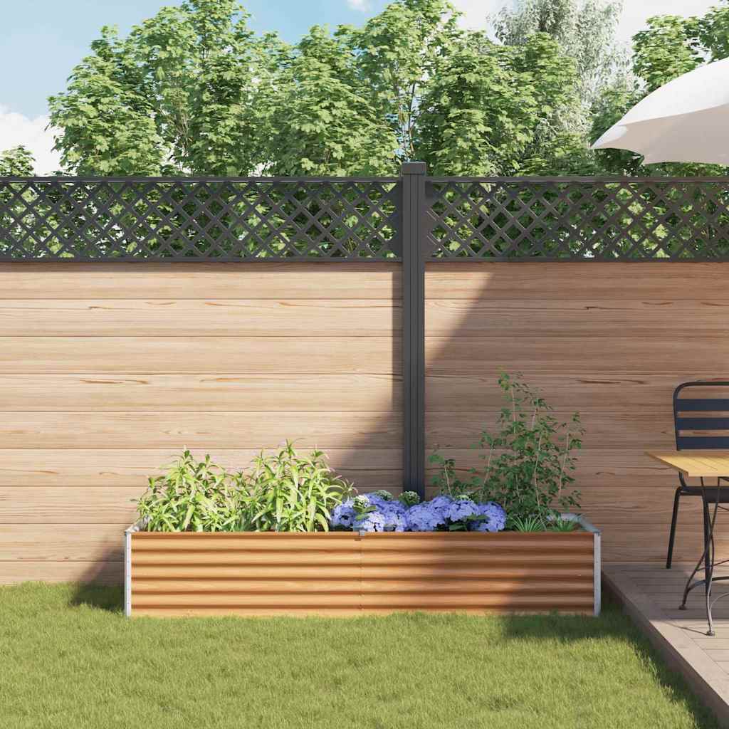 Υπερυψωμένη Ζαρντινιέρα 195 x 50 x 36 εκ. Επικαλυμμένος Χάλυβας - Pakobazaar