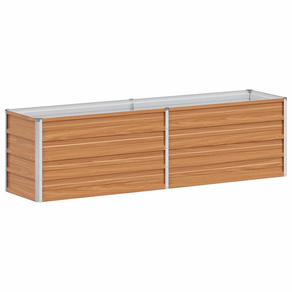 Υπερυψωμένη Ζαρντινιέρα Ανοιχτό καφέ 160 x 40 x 45 cm - Pakobazaar