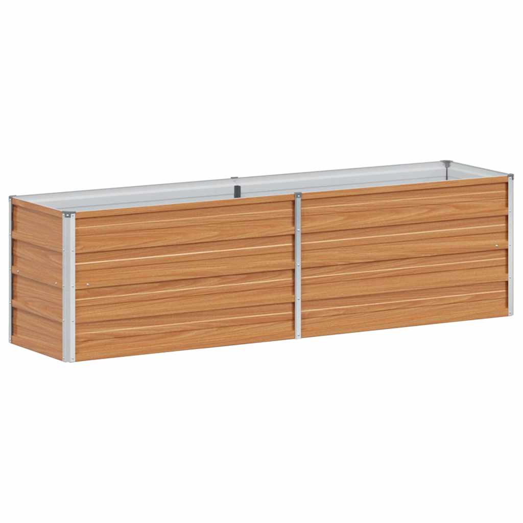 Υπερυψωμένη Ζαρντινιέρα Ανοιχτό καφέ 160 x 40 x 45 cm - Pakobazaar