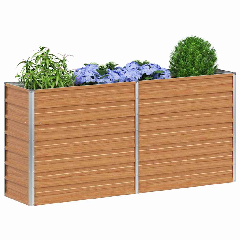 Υπερυψωμένη Ζαρντινιέρα Ανοιχτό καφέ 160 x 40 x 77 cm - Pakobazaar