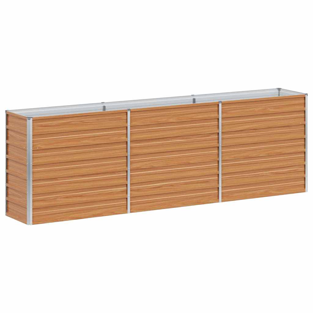 Υπερυψωμένη Ζαρντινιέρα Ανοιχτό καφέ 240 x 40 x 77 cm - Pakobazaar