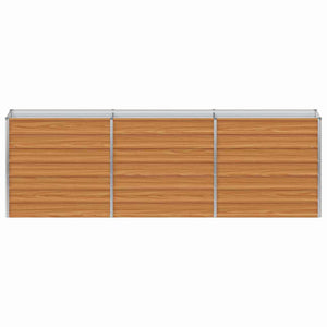 Υπερυψωμένη Ζαρντινιέρα Ανοιχτό καφέ 240 x 40 x 77 cm - Pakobazaar