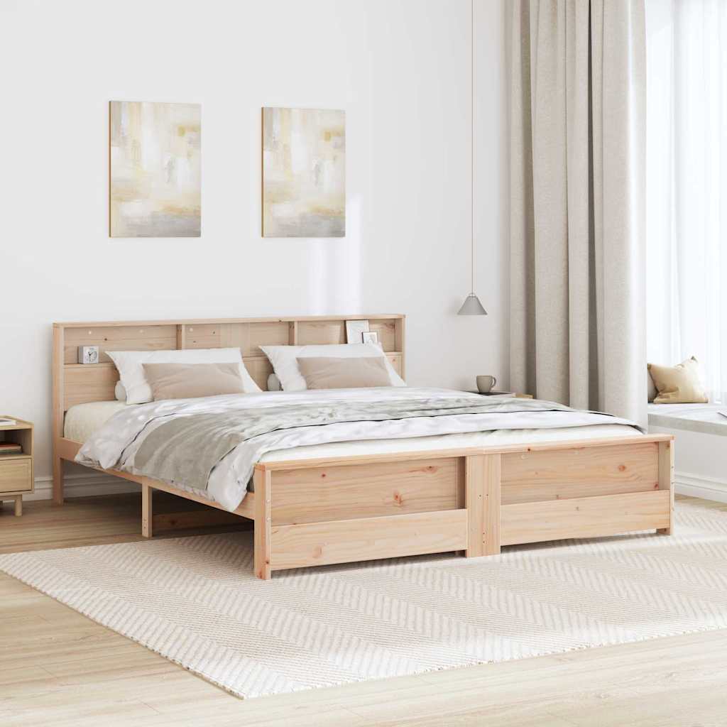 Σκελετός Κρεβατιού Καφέ 180 x 200 cm Επεξεργασμένο ξύλο