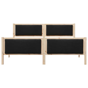 Σκελετός Κρεβατιού με κεφαλάρι Μαύρο 180 x 200 cm ύφασμα