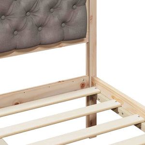Σκελετός Κρεβατιού Taupe 160 x 200 cm Στερεά ξυλεία πεύκου