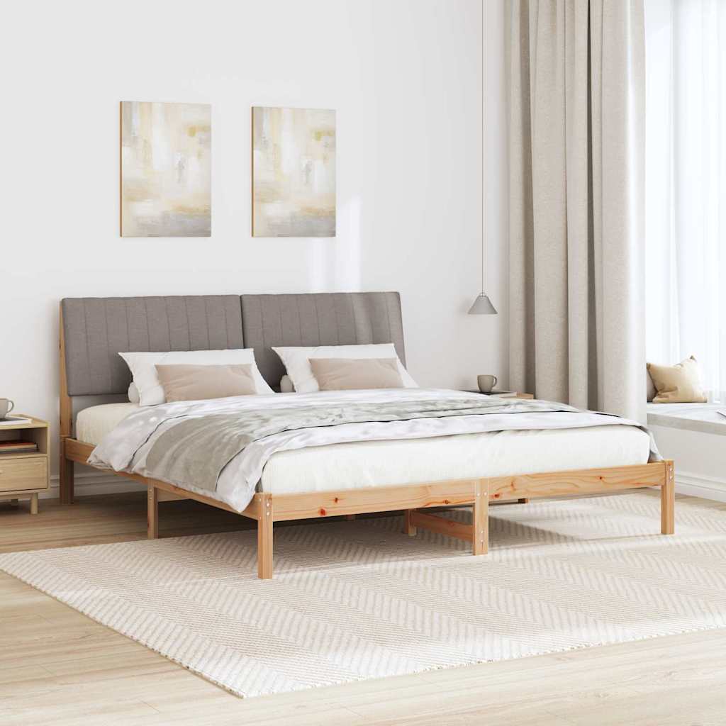 Σκελετός Κρεβατιού Καφέ 180 x 200 cm Στερεά ξυλεία πεύκου