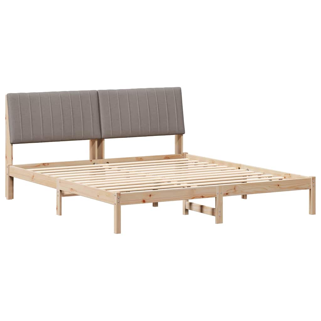 Σκελετός Κρεβατιού Καφέ 180 x 200 cm Στερεά ξυλεία πεύκου